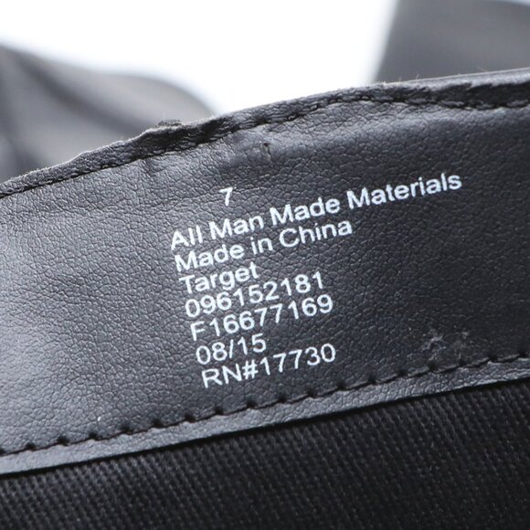 Mossimo Supply Co. Black Vegan Faux Leather Moto Biker Boots  Knee High Zippers - Picture 6 of 15